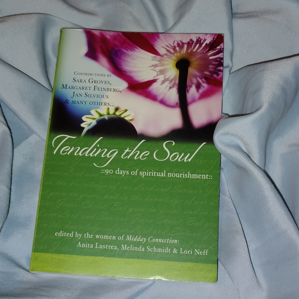 NWOT Tending the Soul Book - Green and White,  * Paperback!